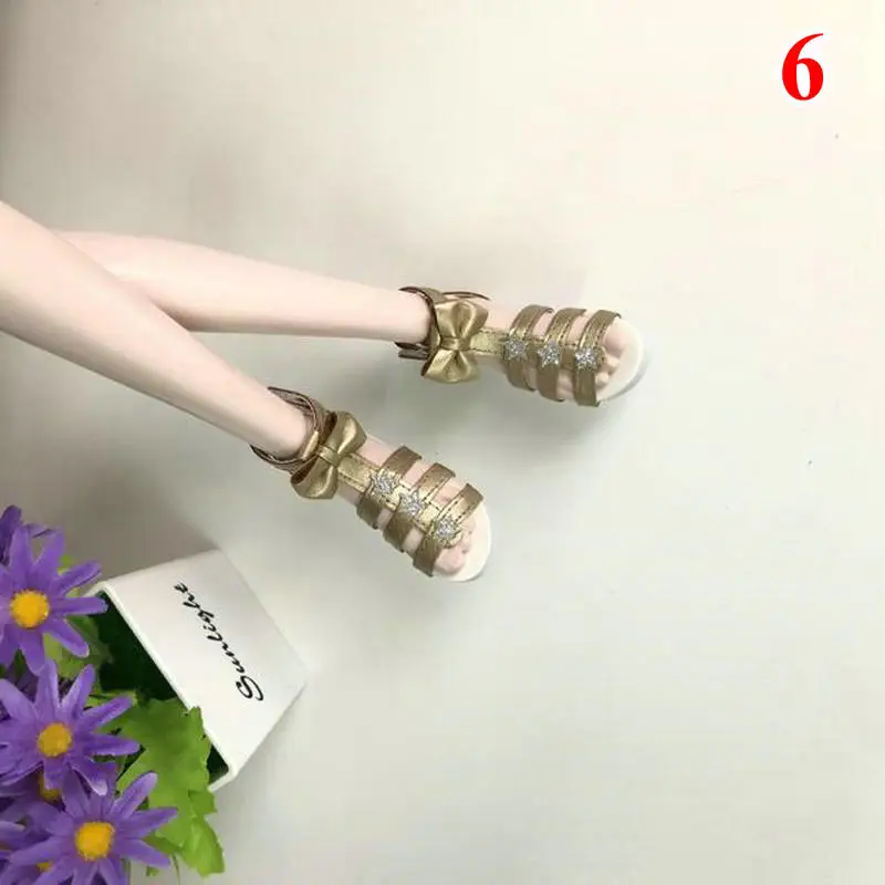 6 Кукольная обувь мини модные кожаные сандалии обувь для девочек 1/3 Bjd куклы детские игрушки Аксессуары для Bjd куклы - Цвет: 6