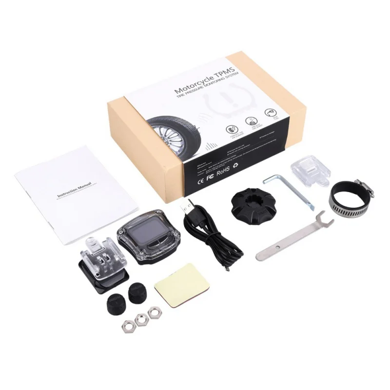 

M3 Tire Pressure Monitoring System TPMS Wireless Tire Pressure Monitoring Motorcycle Tires Motor Fatbike Bicycle Auto Tyre Alarm