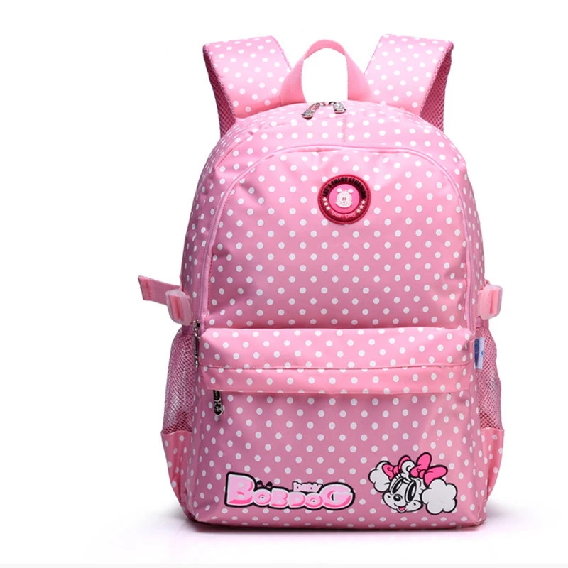 Ортопедическая дышащая симпатичная школьная сумка для девочек с принтом в горошек, детский рюкзак, школьные рюкзаки для девочек, рюкзак, оп...