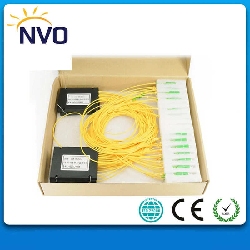 ABS упаковка диаметр: 2 0 мм Длина: 1 м SC/APC 1*2 Волоконно-оптический PLC Splitter-10pcs в