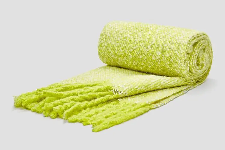 [Lakysilk] Новинка, Одноцветный кашемировый шарф, женский длинный шарф с кисточками, высокое качество, женские шали, женские розовые плотные теплые шарфы и палантины - Цвет: Зеленый
