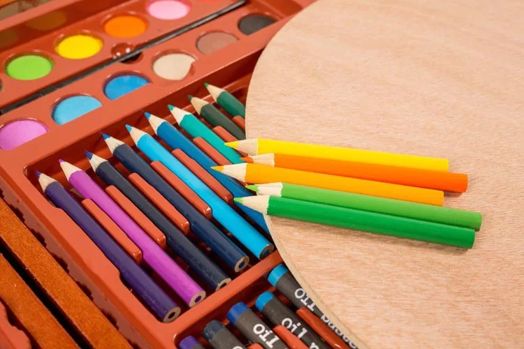 150 шт. Детский Цветной Карандаш Набор для рисования художественный маркер набор в