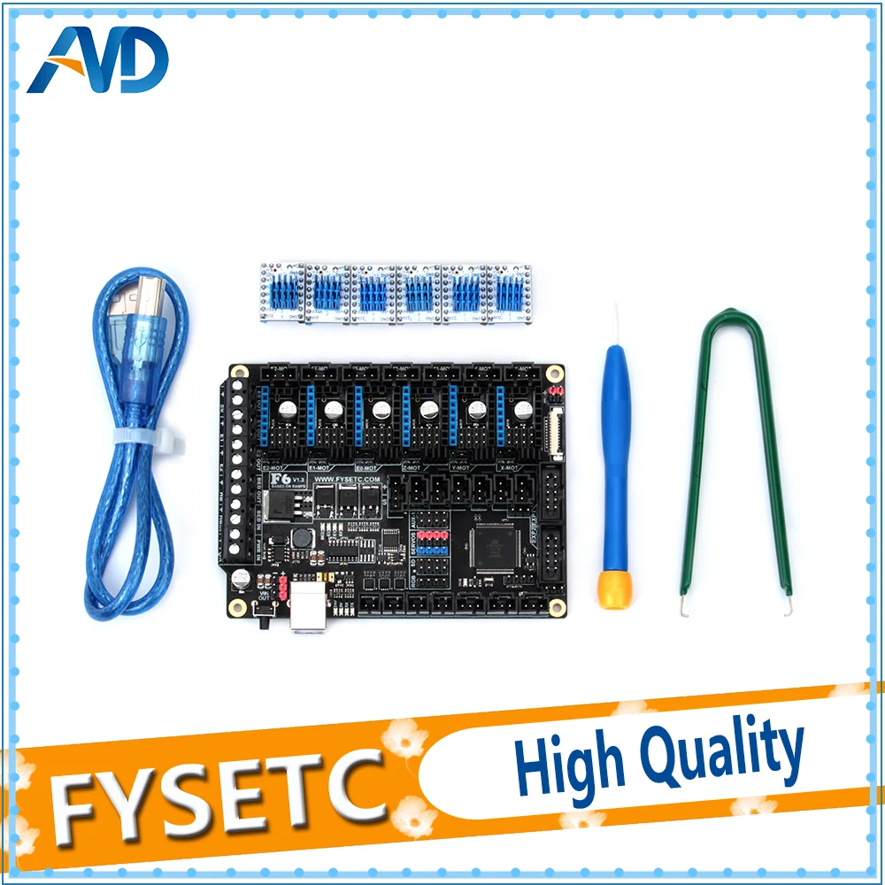 Плата все-в-одном для электроники FYSETC F6 V1.3 системная плата + 6 шт. TMC2130 V1.2