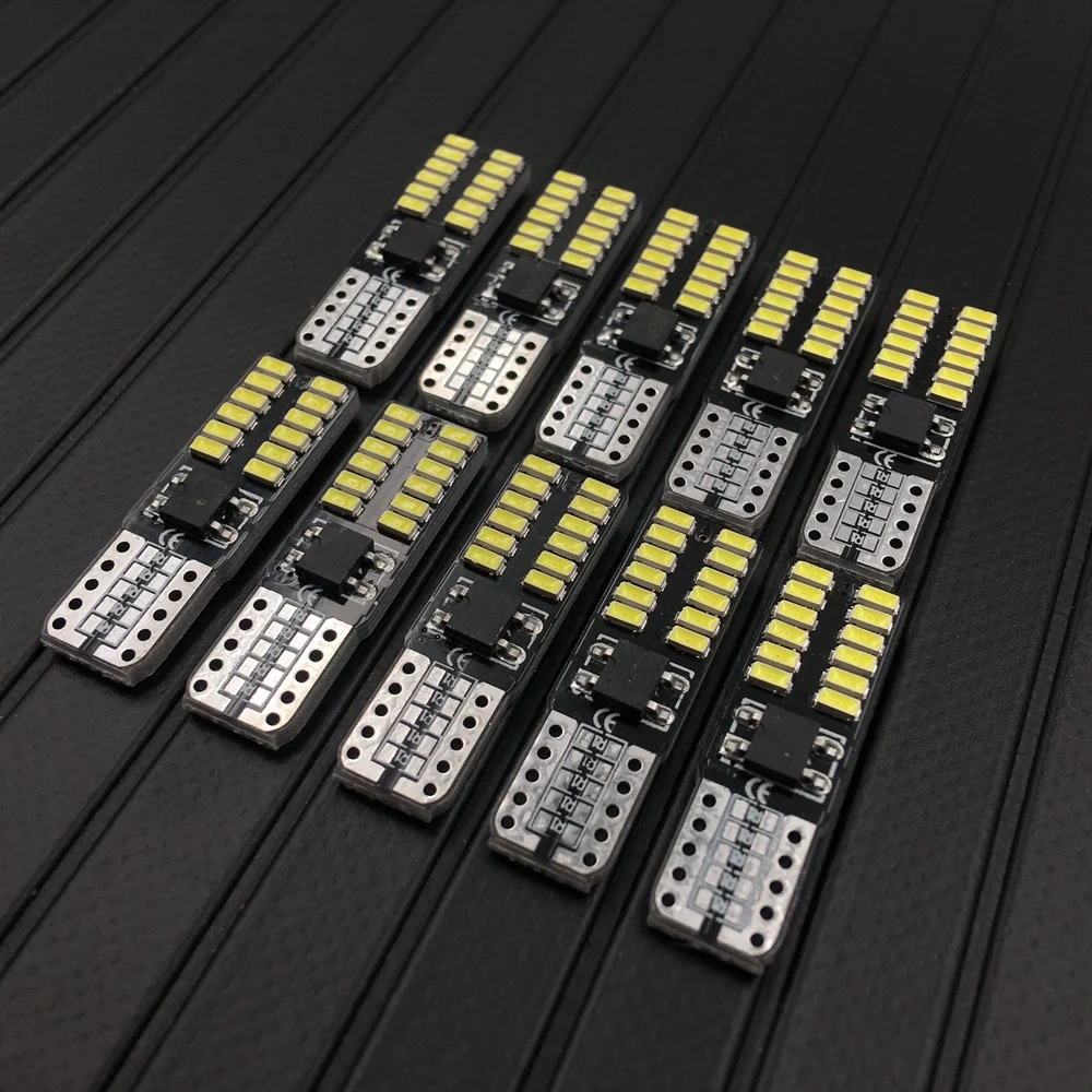 T10 светодиодный 194 W5W 24 CANBUS 3014SMD ошибок автомобиля клиновидные боковые светильник