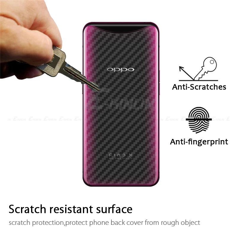 3D углеродное волокно задняя крышка экрана протектор для Oppo Find X A3 A3s A73 A79 A83 F11 F9 F7 F5 Youth Pro Lite наклейка пленка без стекла
