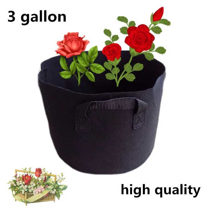 

free shipping High Quality Gardening materials planting bags planting bags 220g/m2 For Camphor tree,bamboo 3gallon 22*27cm