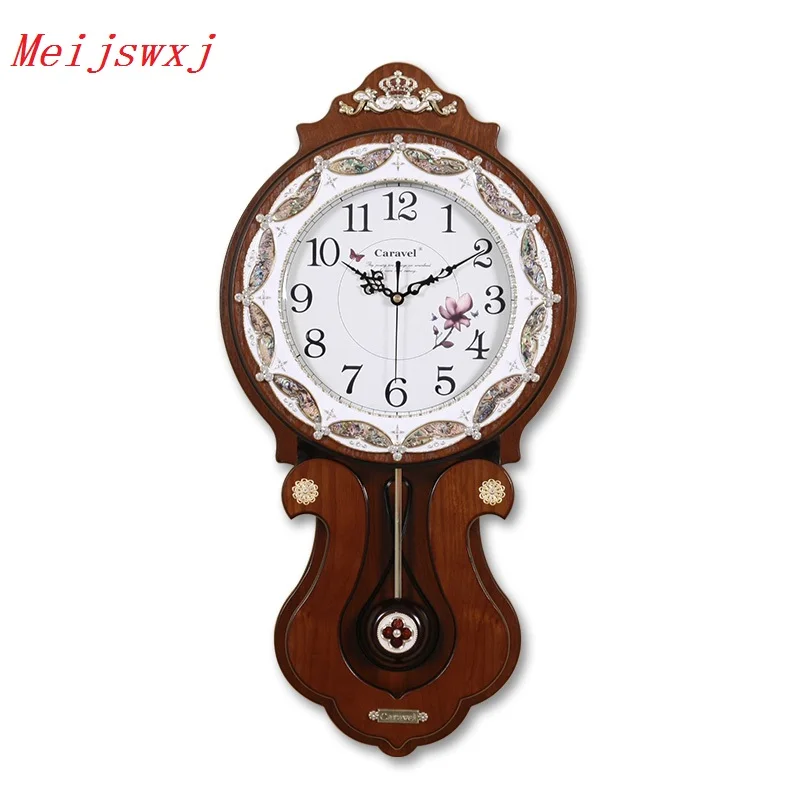 Meijswxj 80 см высота большие настенные часы Saat Reloj Relogio Duvar Saati Horloge Murale твердая