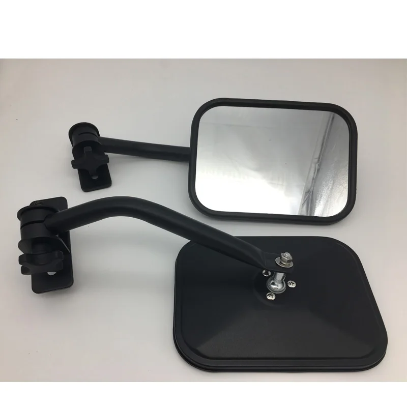Прямоугольные зеркала боковые для Jeep Wrangler JK CJ YJ TJ 07 17 устойчивые к тряске дорожные