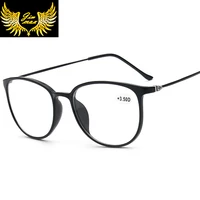 new design women style cr39 lenses tr90 reading glasses fashion full rim round presbyopia eyewear for women oculos de leitura