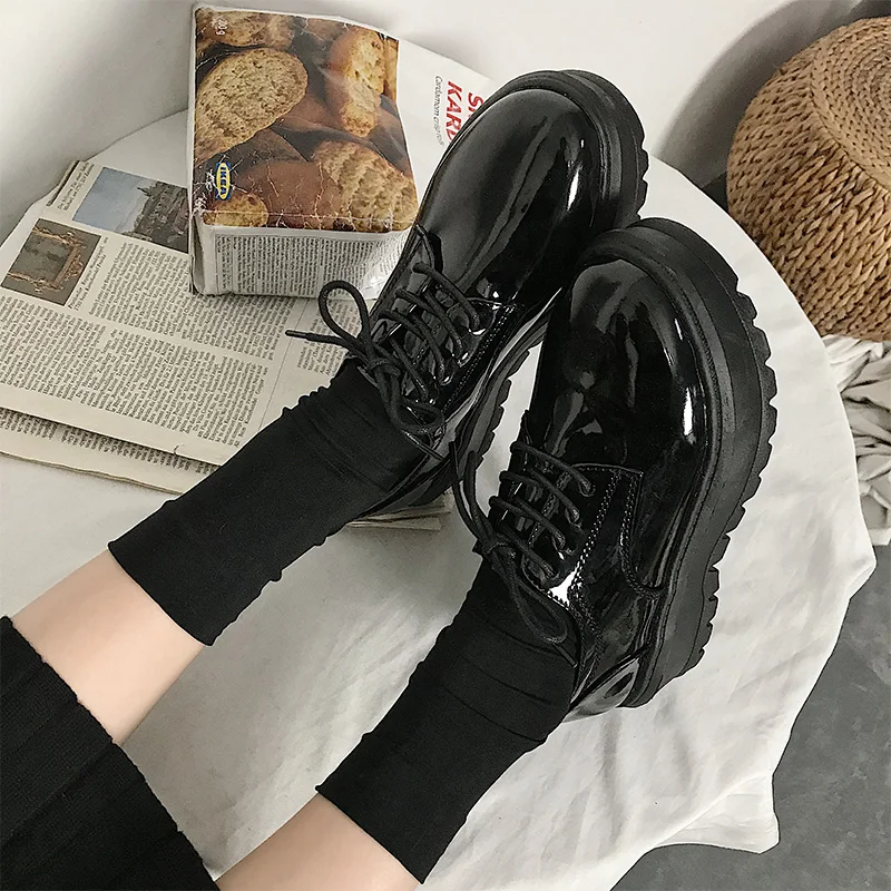 Cresfimix zapatos de mujer Крутая нескользящая обувь из искусственной кожи на плоской