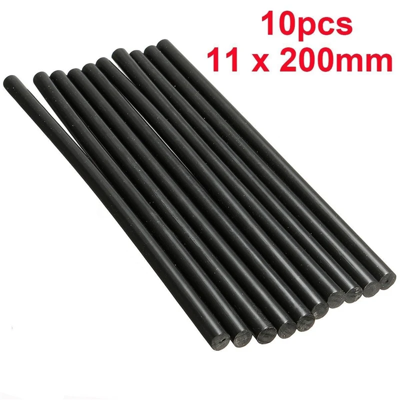10pcs/lot Hot Melt Glue Sticks Car Body Paintless Dent Removal Repair Tool Pulling Hail High Viscosity 11*200mm Black | Автомобили и