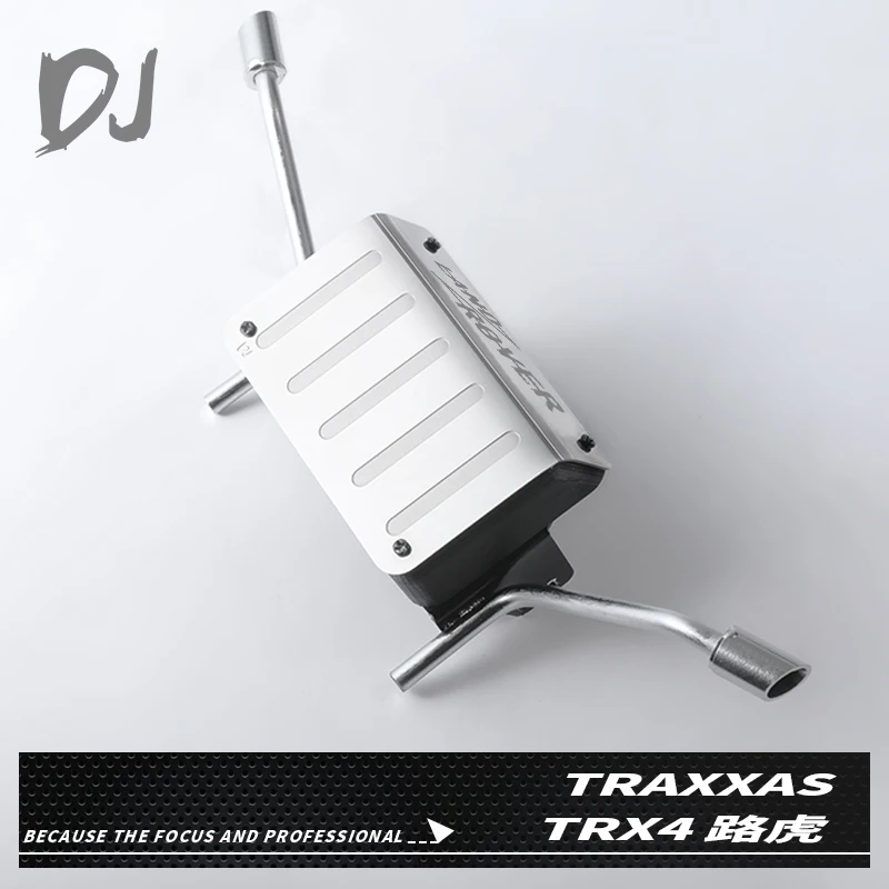 Имитация топливного бака из сплава с выхлопной трубой для 1/10 внедорожника|Детали