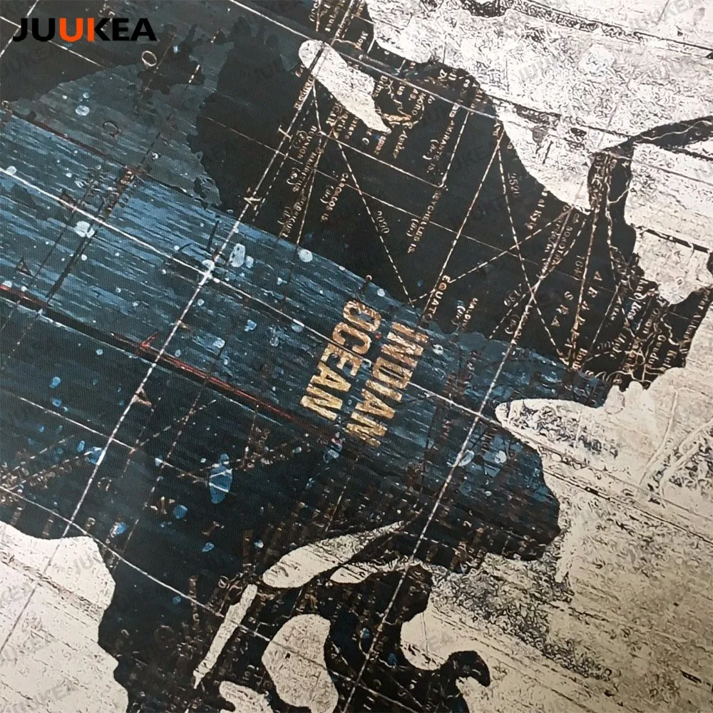 Винтаж Ретро мир Географические карты холст Книги по искусству печати живопись