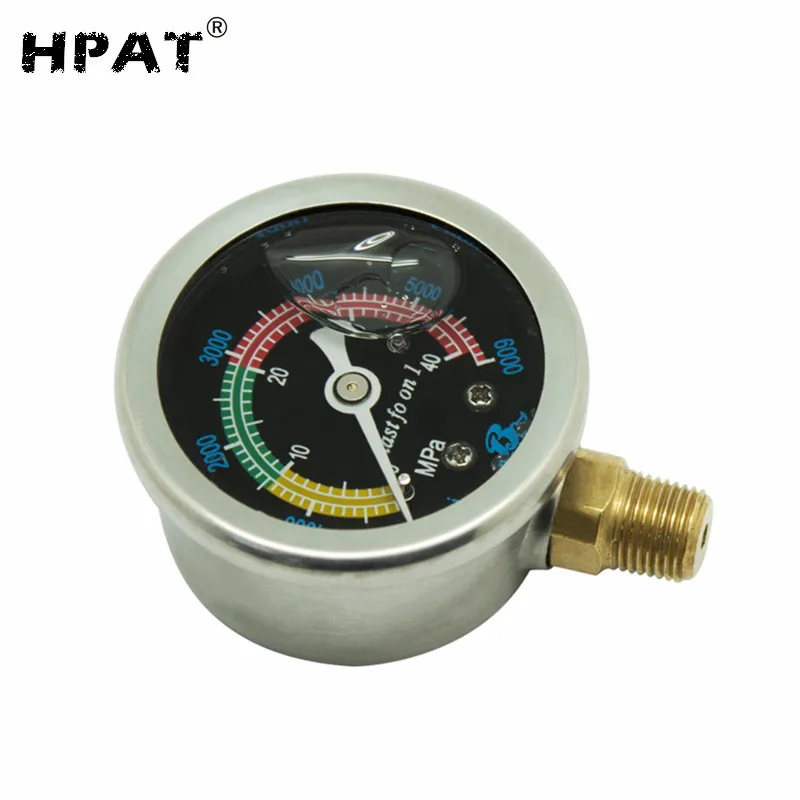 SPUNKY черный 1/8NPT PCP Пейнтбол вертикальный манометр для заполняющей станции 40Mpa/6000psi