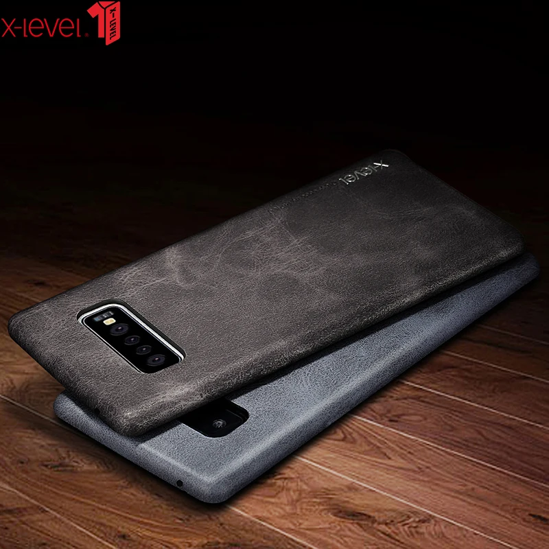 X-Level чехол для Samsung Galaxy S10 Plus винтажный роскошный чехол-накладка из искусственной