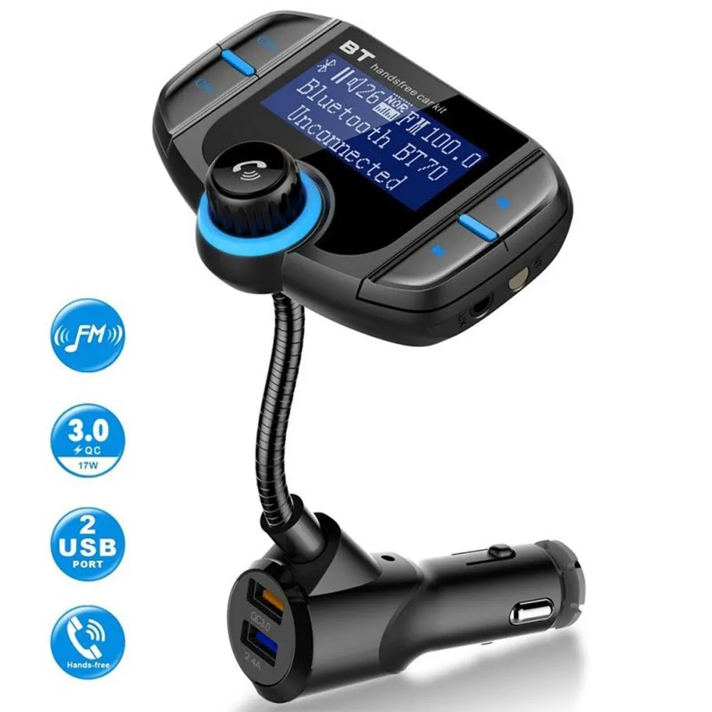 BT70 адаптер MP3 плеер Dual USB автомобильное радио fm передатчик Беспроводной Bluetooth