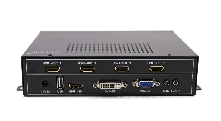 HDMI 2x2 видео настенный контроллер USB/HDMI/VGA/DVI тв процессор 4 ТВ показывает экран Сращивание для светодиодный/ЖК-дисплей DHL