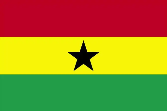 Флаг Гана декоративный баннер 90x150 см | Дом и сад