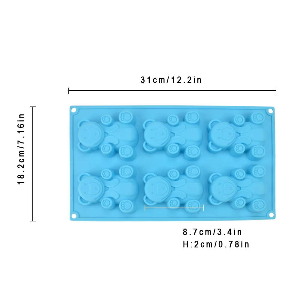 Kalrede Силиконовый гель антипригарным шоколад желе и конфеты плесень пирог 6x3118 |