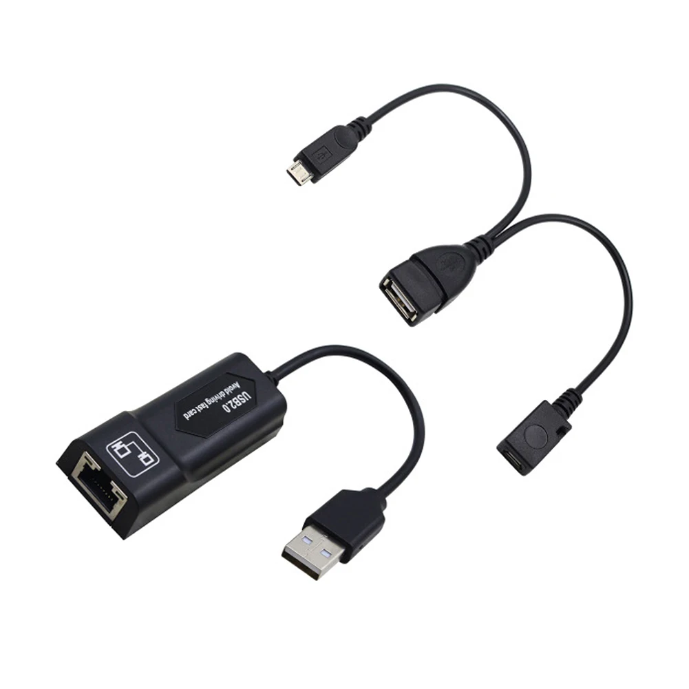 1 комплект LAN Ethernet адаптер с usb разъемом для 2X Mirco USB кабель Stick GEN 2 GDeals|Компьютерные