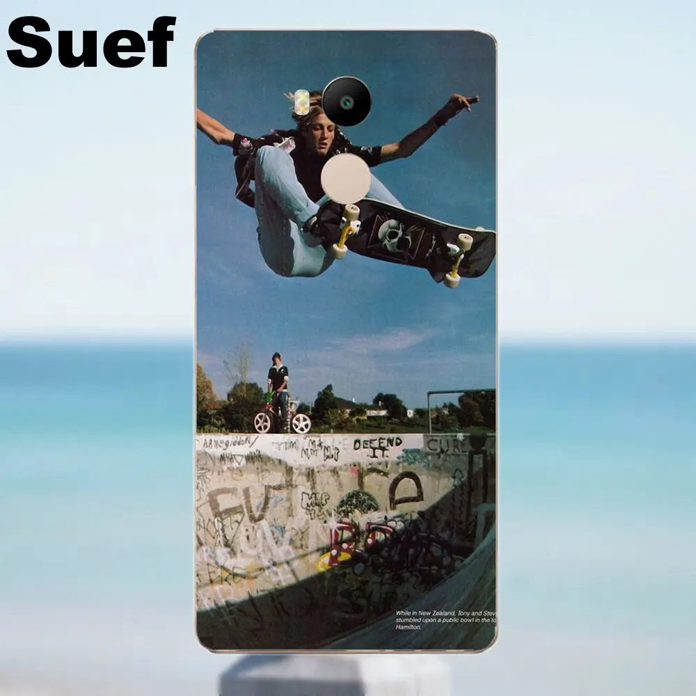 Suef For Xiaomi Redmi 4 3 3S Pro Mi3 Mi4 Mi4i Mi4C Mi5 Mi5S Mi Max Note 2 Soft TPU Protective Tony Hawk Skateboard Legend | Мобильные