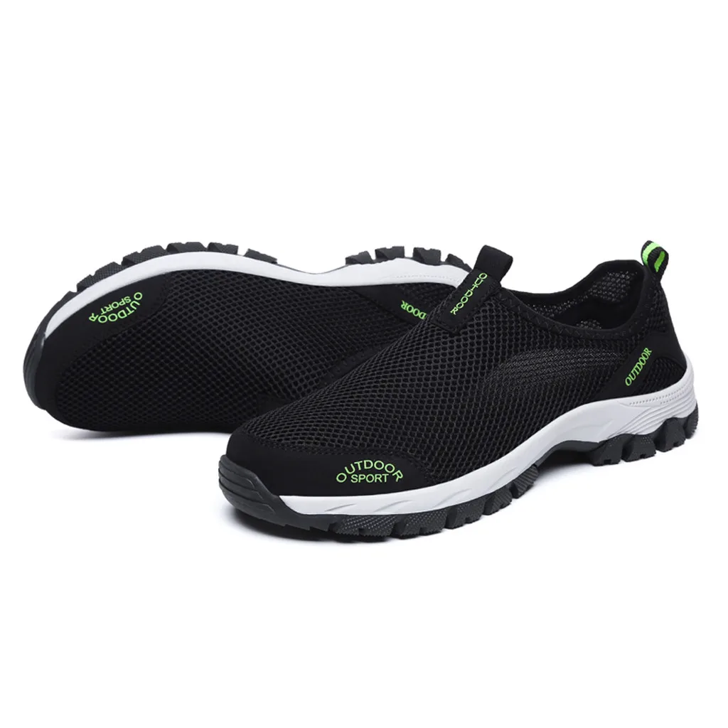 Spring autumn Shoes casual solid Hot Sale Men's Fashion Leisure Climbing shoes Men breathable mesh Running Sport Sneakers
