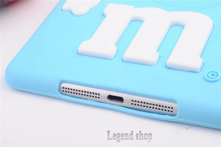 For ipad mini Chocolate Case Cute M&ampM Rainbow Bean Soft silicone back cover capa para fundas Free shipping | Компьютеры и офис