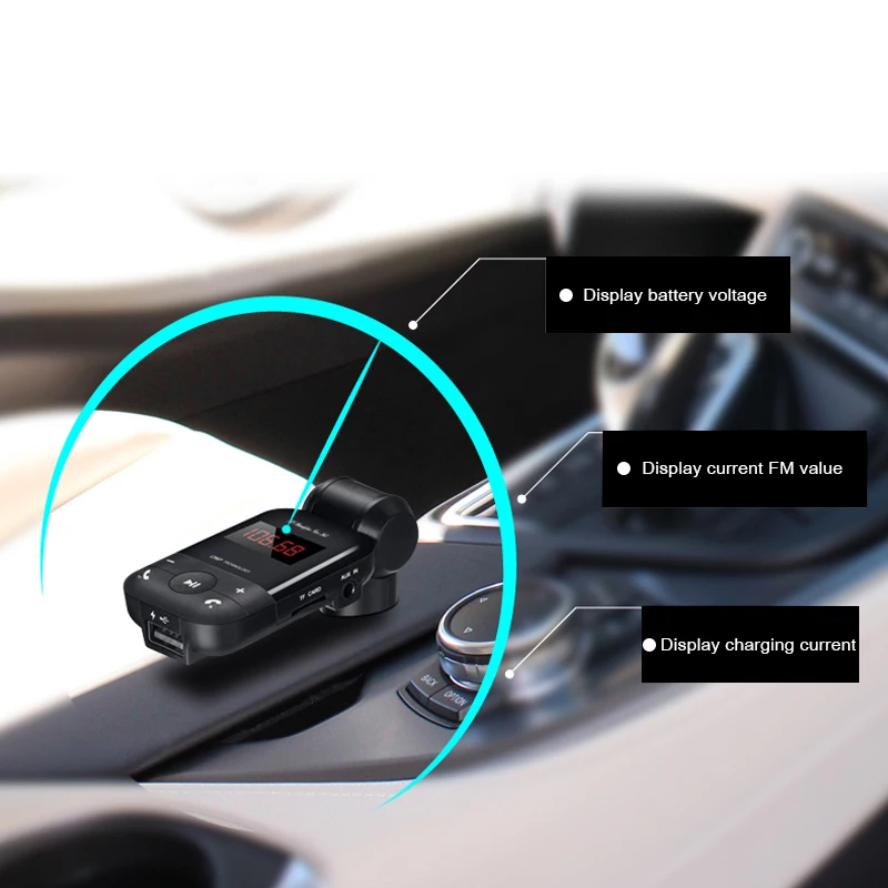Портативный автомобильный мини аудио Bluetooth Fm передатчик комплект Mp3 плеер