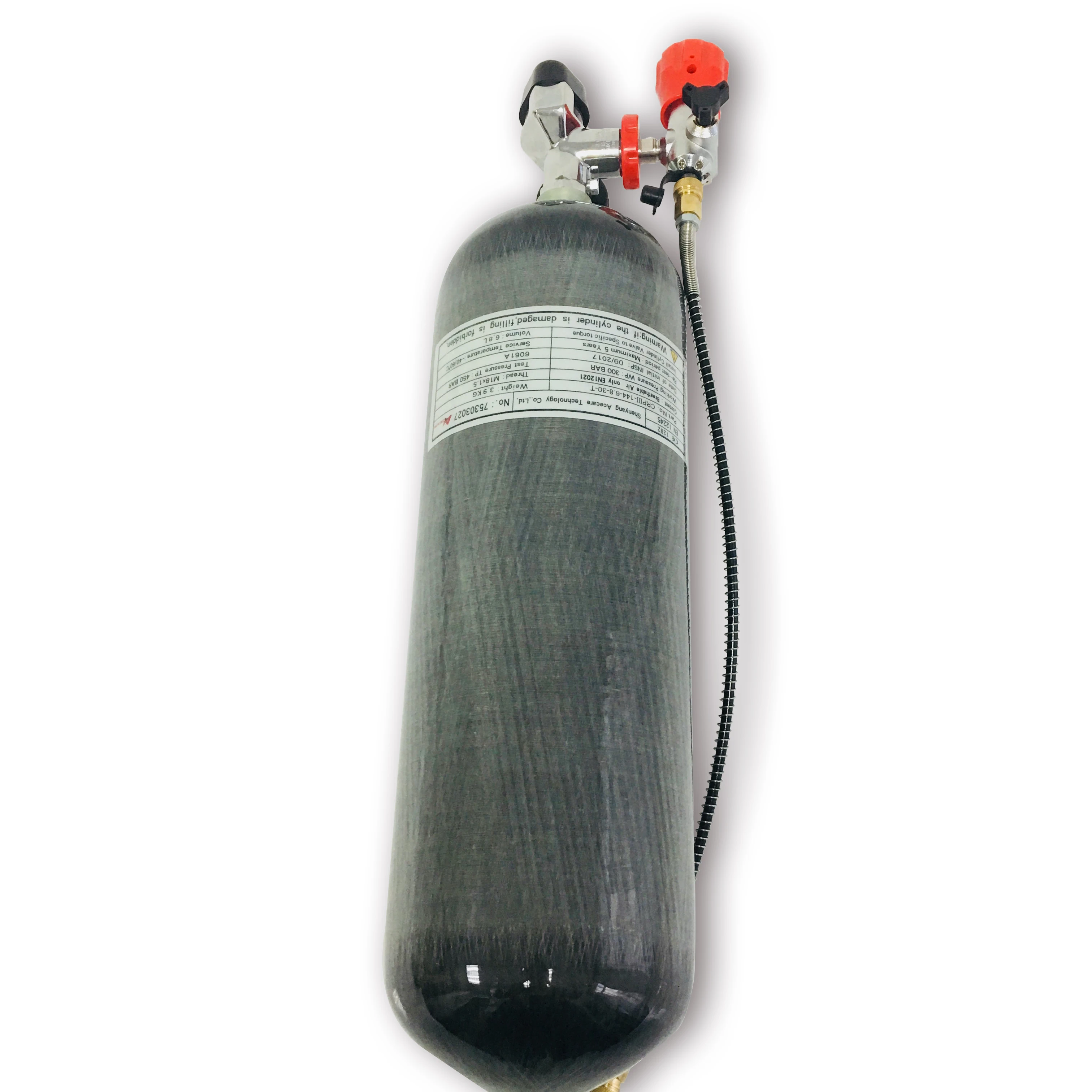 AC168201 Пневматика с предварительной накачкой Пейнтбол 6.8L CE Дайвинг 300Bar Pcp винтовка сжатого воздуха Co2 Hpa Охота Подводное дыхание аппарат Кондор
