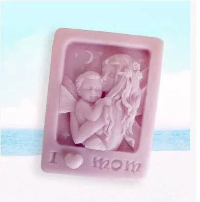 Силиконовая форма для мыла мамы и ребенка | Дом сад