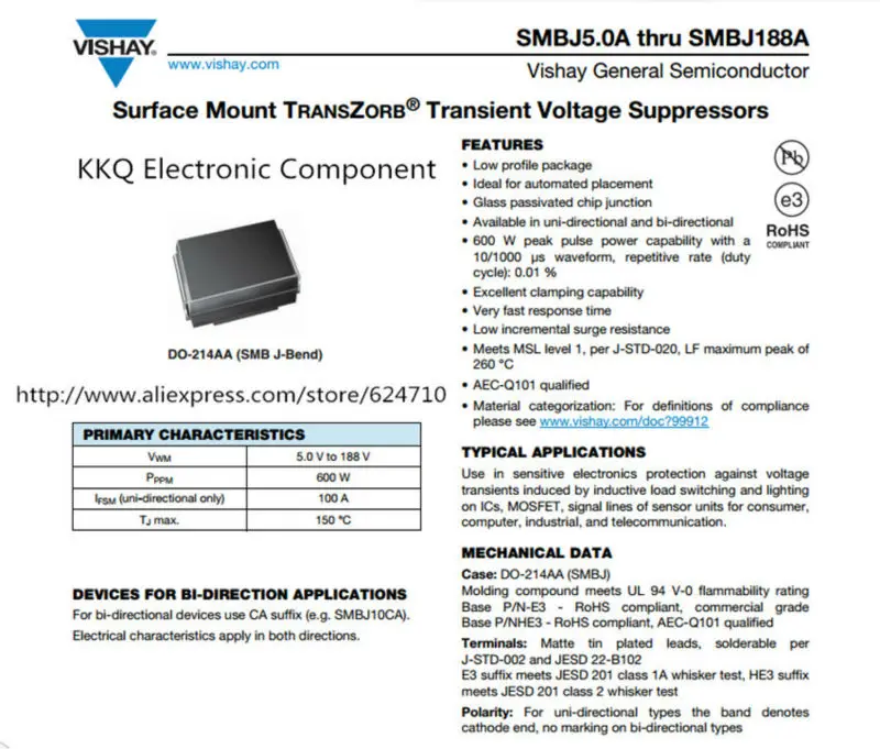 750 ШТ./REEL НОВЫЙ SMBJ40A SMBJ40 40 В 600 Вт DO 214AA SMB Однонаправленный Подавления Переходных