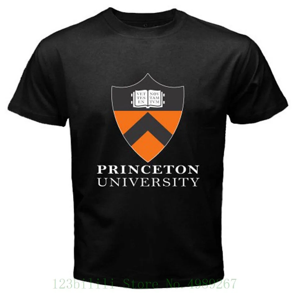 Мужская футболка из хлопка с коротким рукавом Princeton черная размер S до 3xl 2019 |