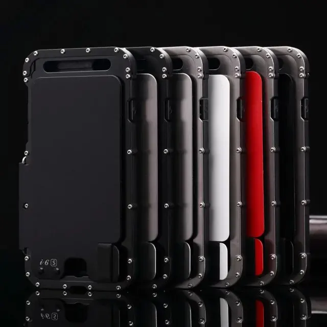 Брендовый противоударный чехол R Just Armor King из нержавеющей стали для Apple iPhone 6 6S Plus/6