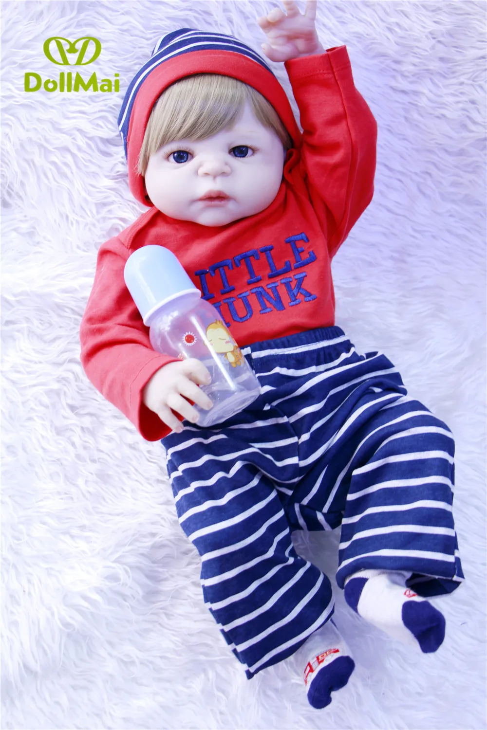 Reborn Baby Doll Силиконовые Реалистичные 23 ''новорожденный мальчик тело мода bathe