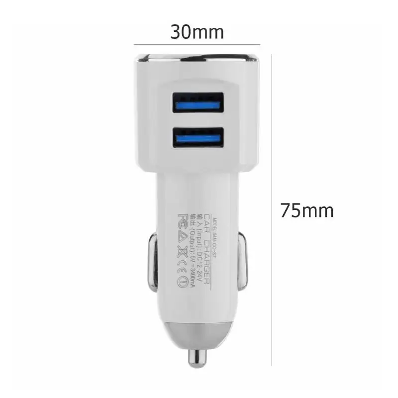 5V 3.1A USB Автомобильное зарядное устройство цифровой светодиодный дисплей телефон Быстрая Зарядка адаптер для iPhone samsung Xiaomi Arrical