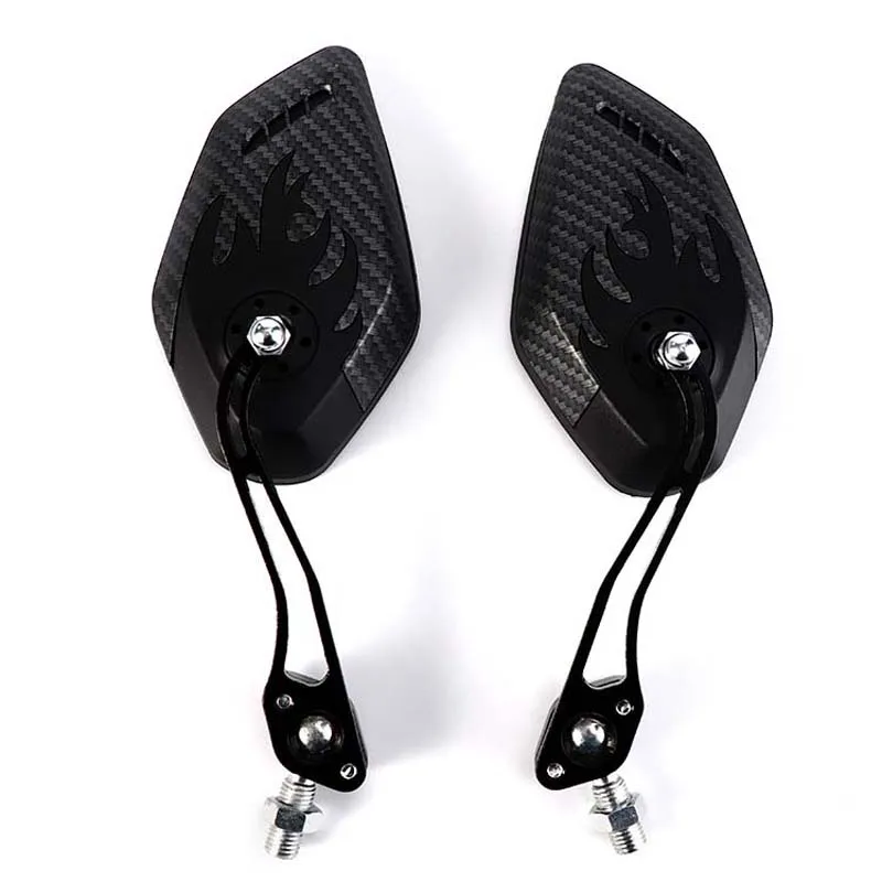 Алюминиевые черные универсальные мотоциклетные зеркала боковые для мотоцикла