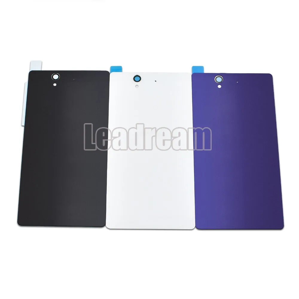 

50pcs/lot Free DHL For Sony xperia Z L36H C6603 C6602 Back Battery Cover Rear Door Housing Case Replacement White Black Purple