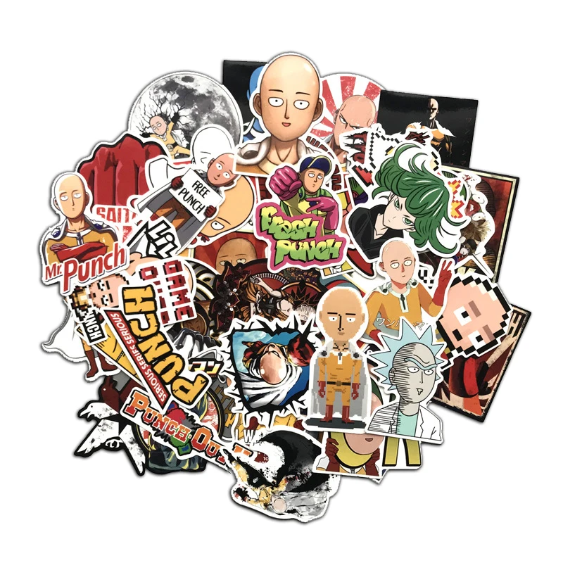 50 шт. граффити стикер из аниме ONE PUNCH MAN персональный стиль манги чемодан наклейки