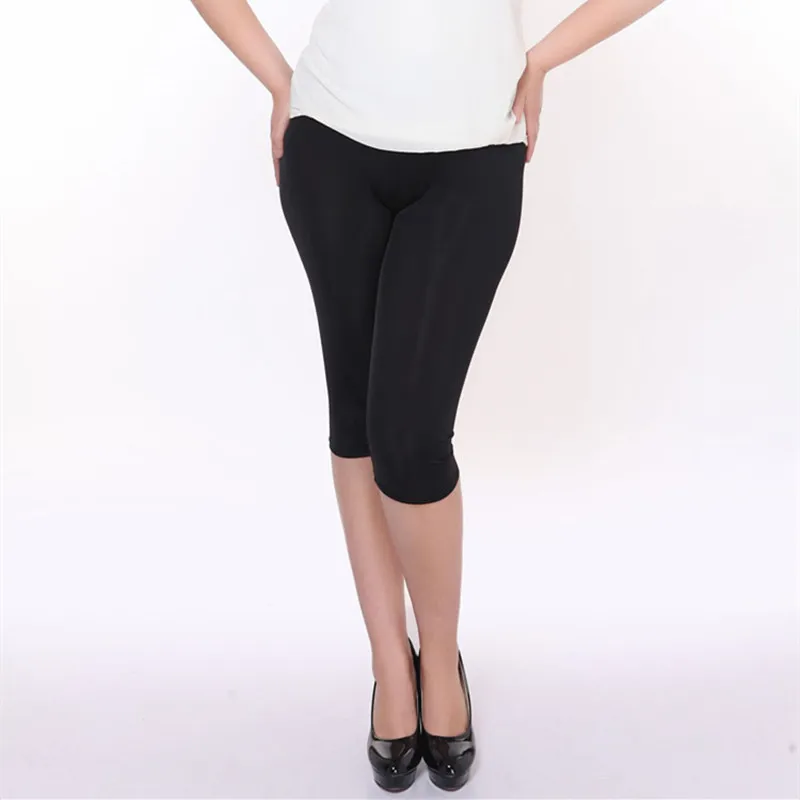 Капри Женский облегающий короткие брюки-карандаш однотонные модные штаны