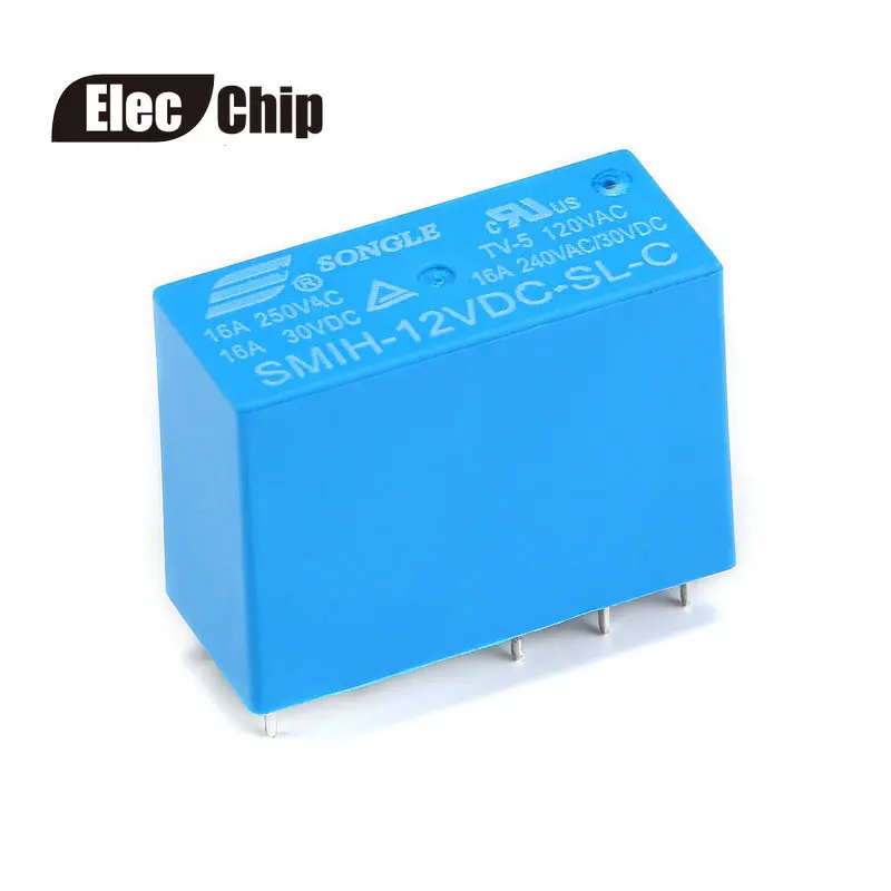 5 шт./лот реле питания SMIH 05VDC SL C 12VDC 5В 12В 24В 16А 8PIN набор конверсий|power relay|5v 12v relaypower