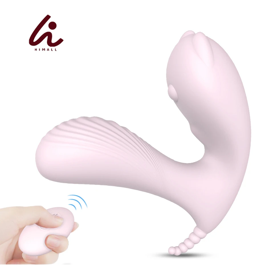 Беспроводной дистанционный фаллоимитатор HIMALL без бретелек вибратор лежа на
