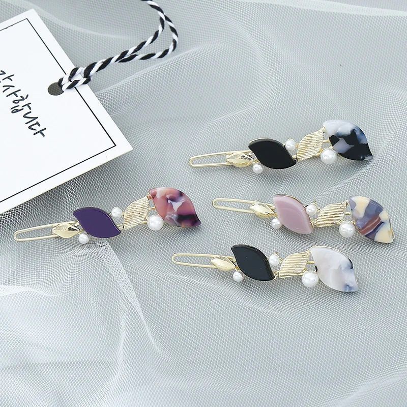 

2019 Fashion Acetate Hairpin Retro High-quality Women Simple Clip Perfect Gift Sweet Hair Clips Girls Hair Accessories