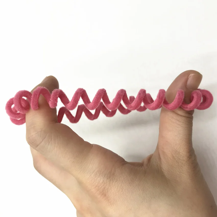 5 шт./упак. бархат телефонный катушка с головными повязками для женщин спираль