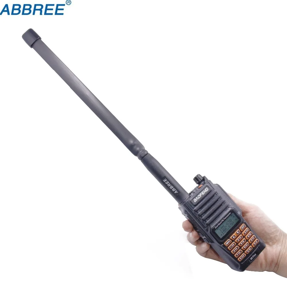 ABBREE SMA-F Женский двухдиапазонный VHF/UHF Складная тактическая антенна для Baofeng UVXR UV9R Plus GT3WP Радио рация