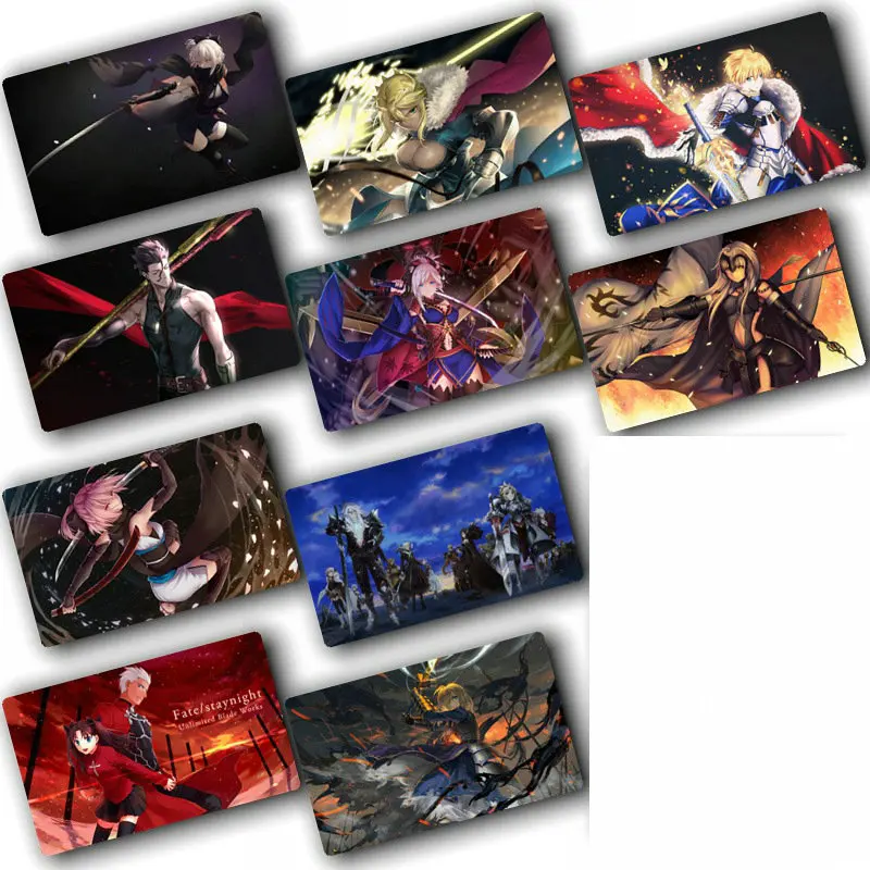 Fate/Zero Fate stay night Аниме наклейки для карт DIY водонепроницаемые карты детские наклейки игрушки для детей 100 шт./лот