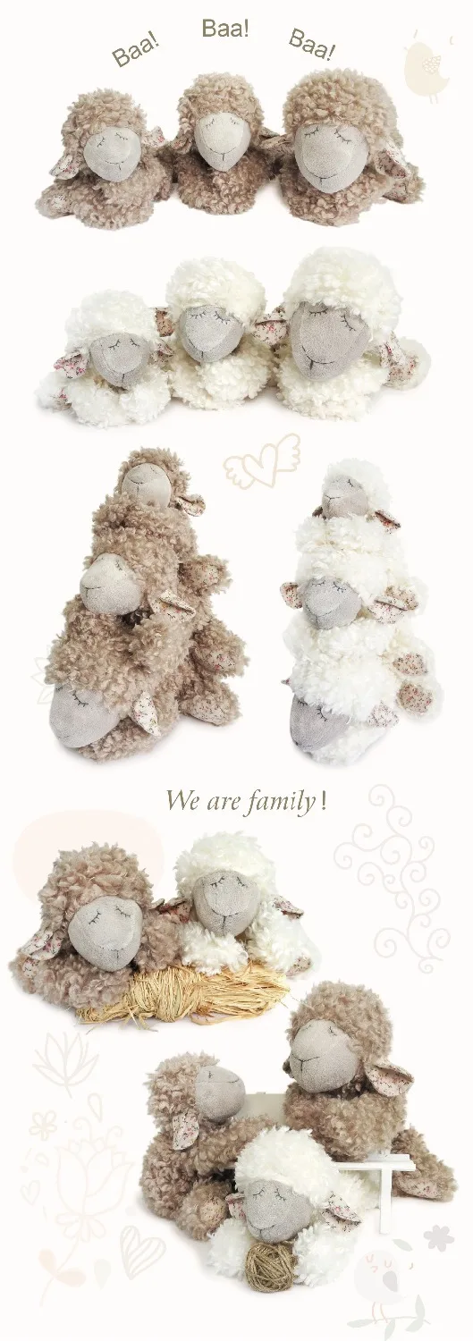 Роскошная закрученная плюшевая кукла из ягненка отлично подходит для Nursey Decro