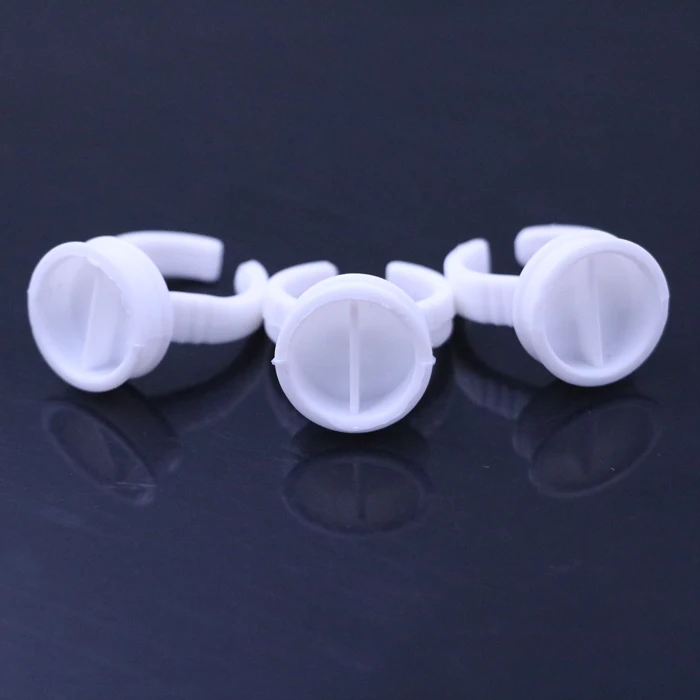 100 шт белый пластиковый одноразовый Перманентный макияж бровей губ контейнер для