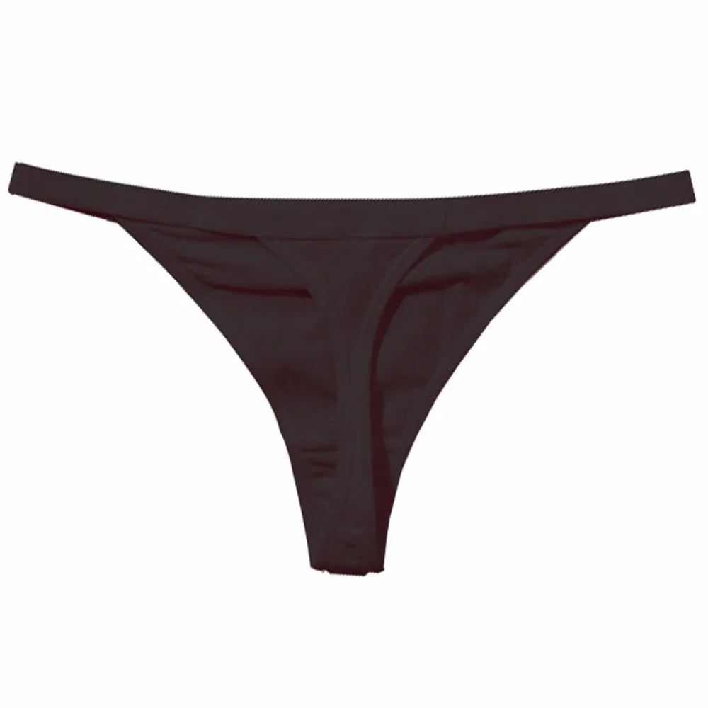 Модные хлопковые однотонные стринги SP & CITY женские трусики с низкой посадкой