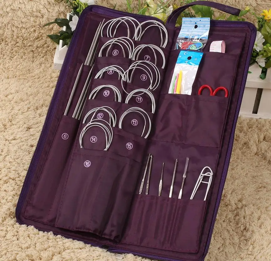 33 Пары/набор спицы для вязания из нержавеющей стали | Дом и сад