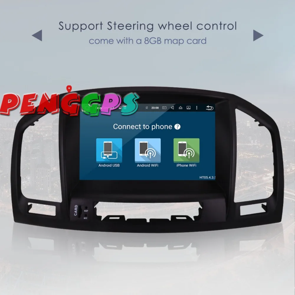 2 Din Android 8 0 7 1 автомобильный навигационный GPS радиоприемник для Opel Vauxhall Holden Insignia